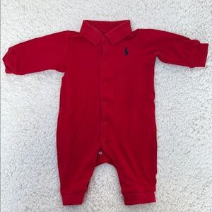 Ralph Lauren Red Kids One Piece